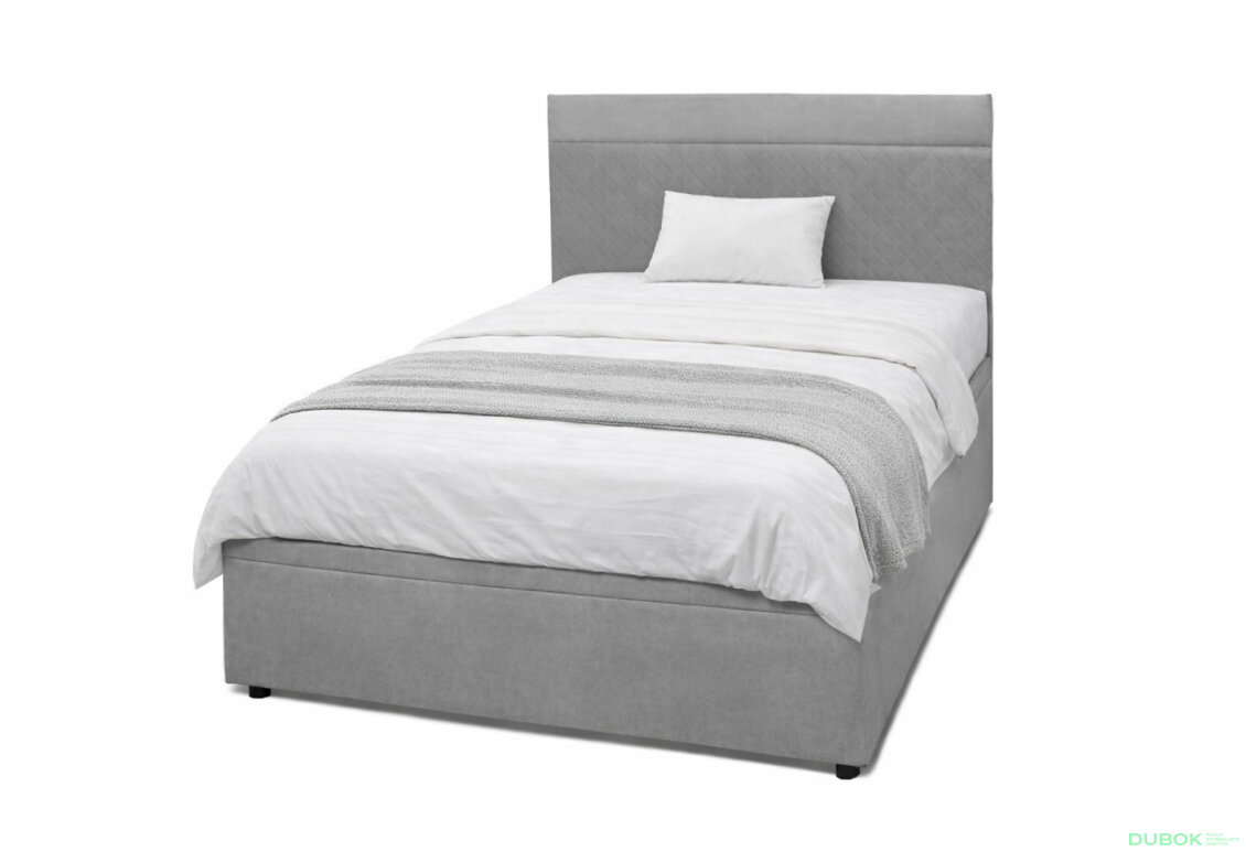 Fotografia 1 - Posteľ Fro Pik 120x200 s roštom, úložným priestorom Mono 246, sivá