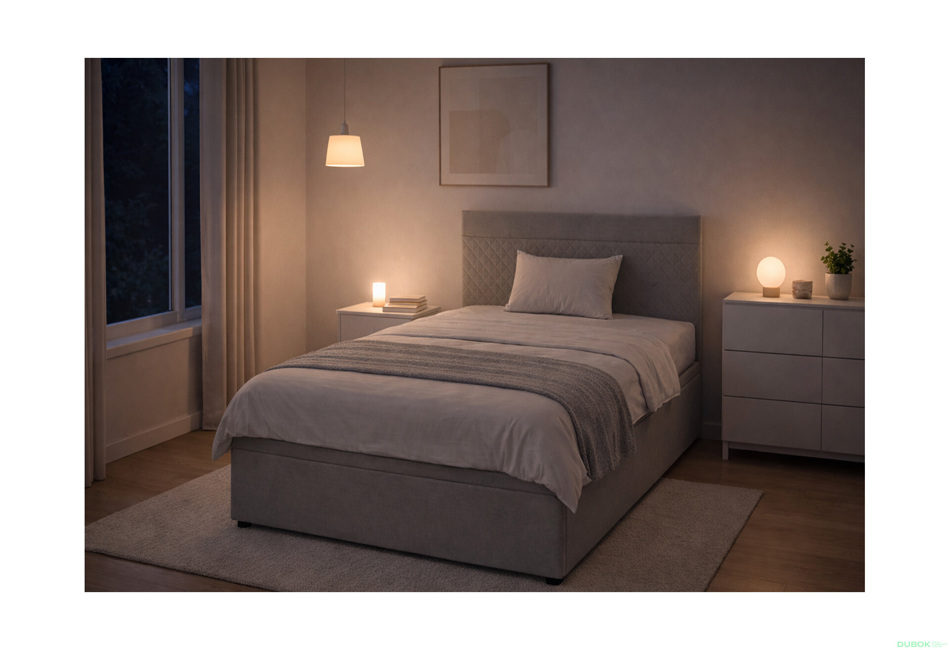 Fotografia 10 - Posteľ Fro Pik 120x200 s roštom, úložným priestorom Mono 246, sivá