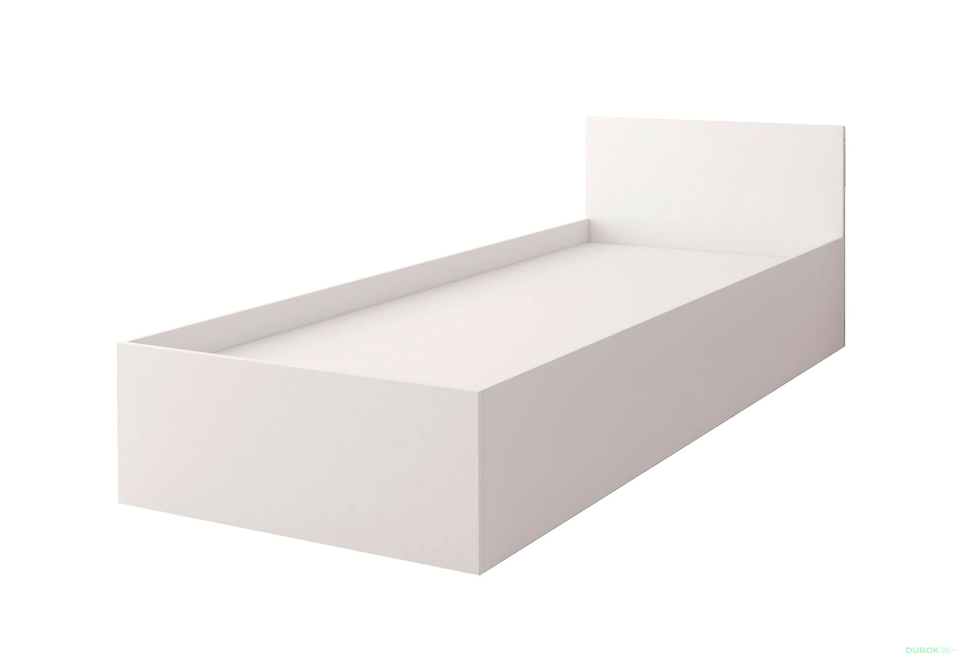 Fotografia 2 - Posteľ 90x200 s roštom, úložným priestorom Šmyk biela Idczak meble