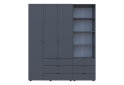 Fotografia 3 - Skriňa 3D s regálom s zásuvkami Gelar 176.2 cm grafit