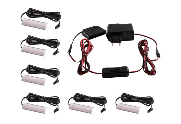 Sada LED osvetlenia pre police x 6
