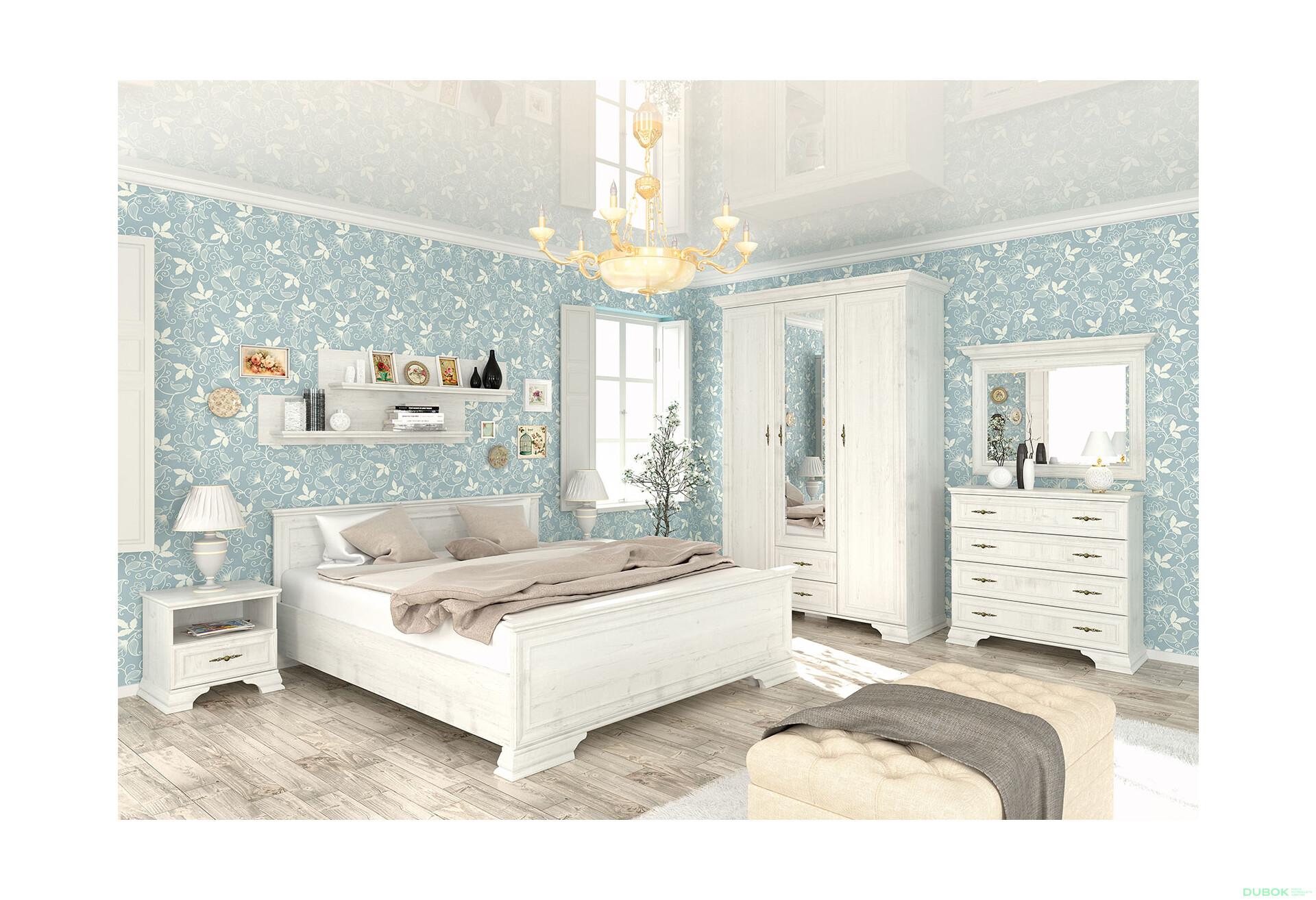 Spálňová zostava 3D Irys - Fotografia 1 Fotografia 1 - Spálňová zostava 3D Irys