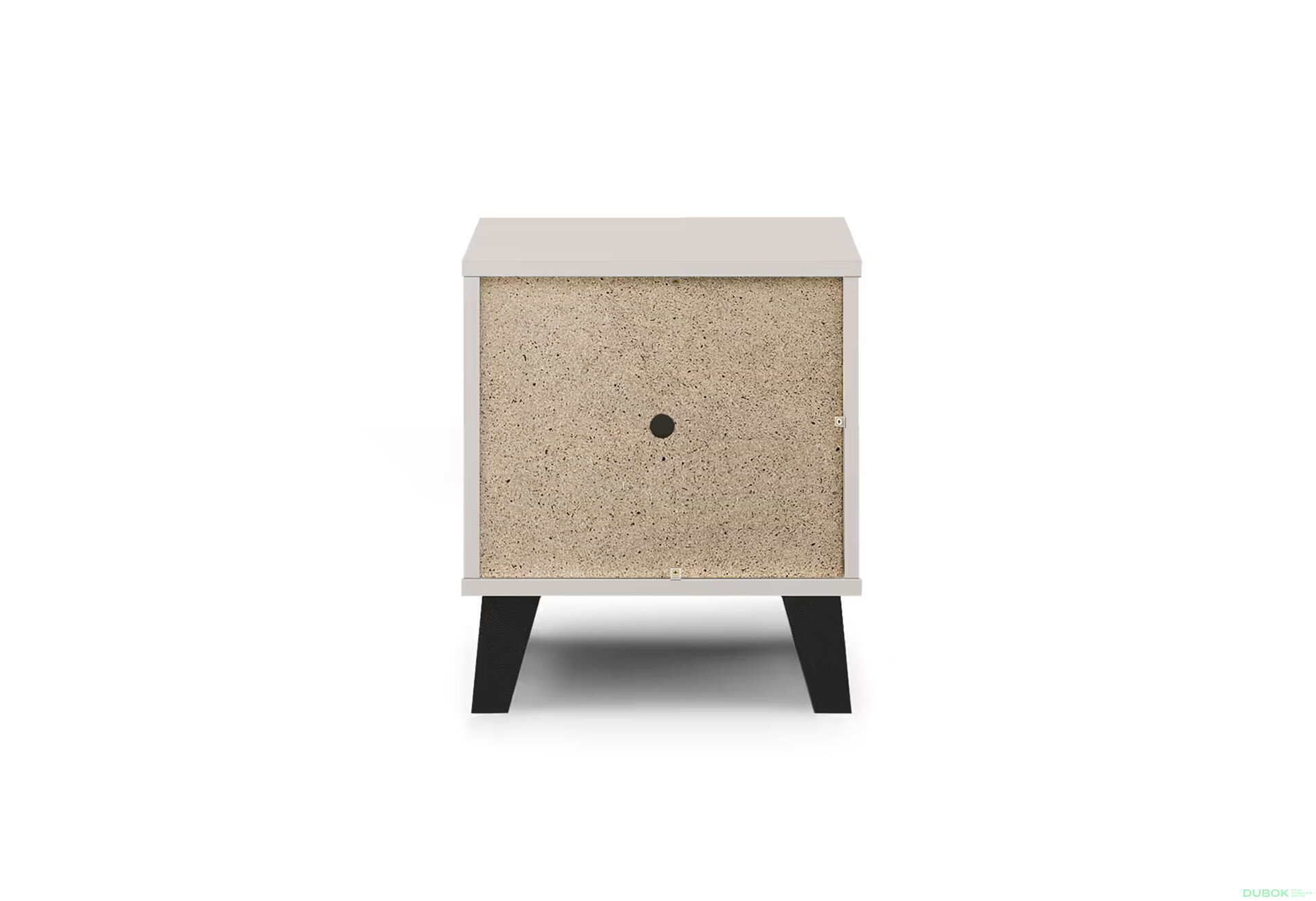 Fotografia 6 - Nočný stolík Borg 1s kašmír / dub artisan