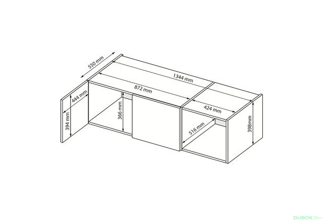 Fotografia 5 - Nadstavec 3D biely lesk Mila