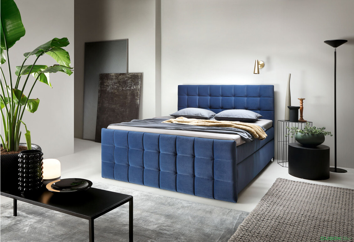 Fotografia 3 - Posteľ Imperia 160x200 s roštom Matt Velvet 79 Davis, Elastic-Top 6 cm