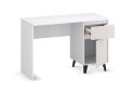 Fotografia 5 - Písací stôl Borg 1d1s/120 biely / kašmír
