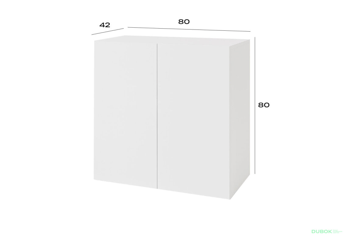 Fotografia 3 - Komoda 2D 80 cm nymphaea alba Space