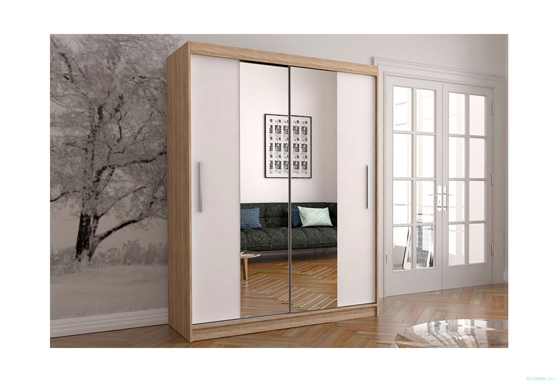 Fotografia 3 - Skriňa Vista 01 dub sonoma / biely