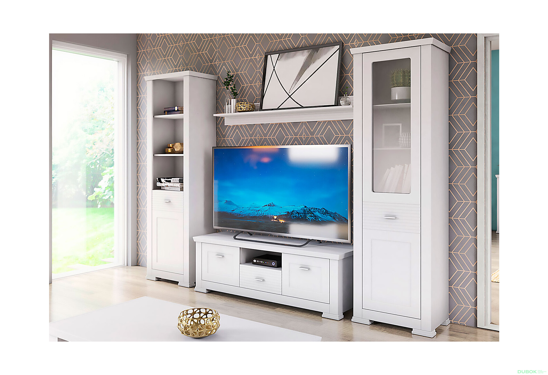 Fotografia 1 - Obývacia zostava 2.7 m biela Agnes