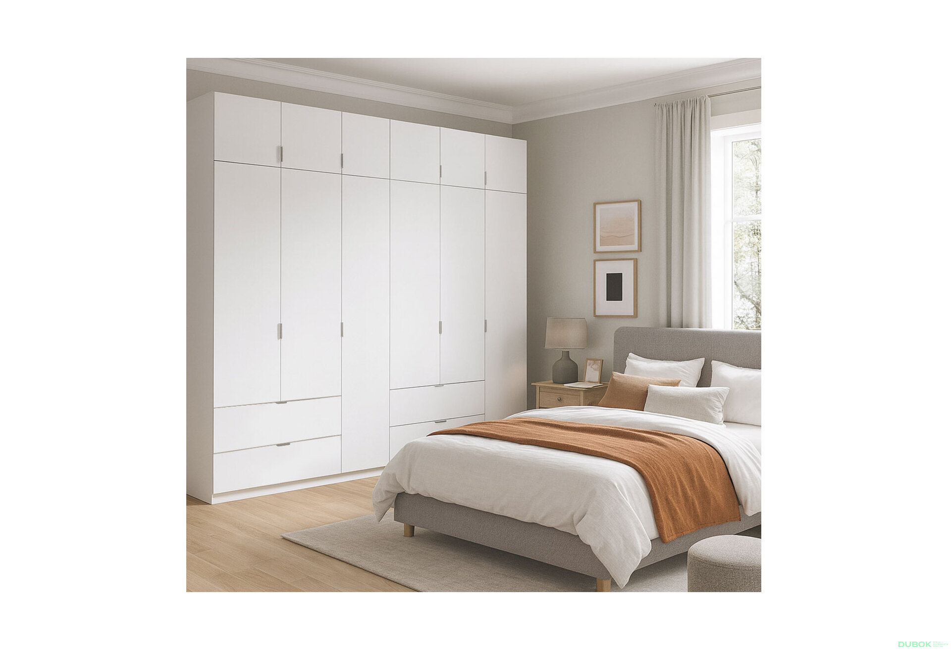 Fotografia 8 - Skriňa Lukas 3+3 DT 255 biela