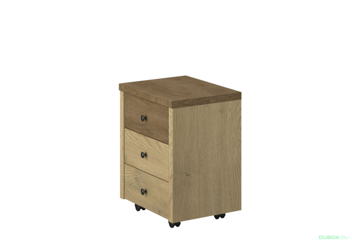 Fotografia 3 - Šuplíky do skrine 3s dub cremona / dub lefkas Denzel