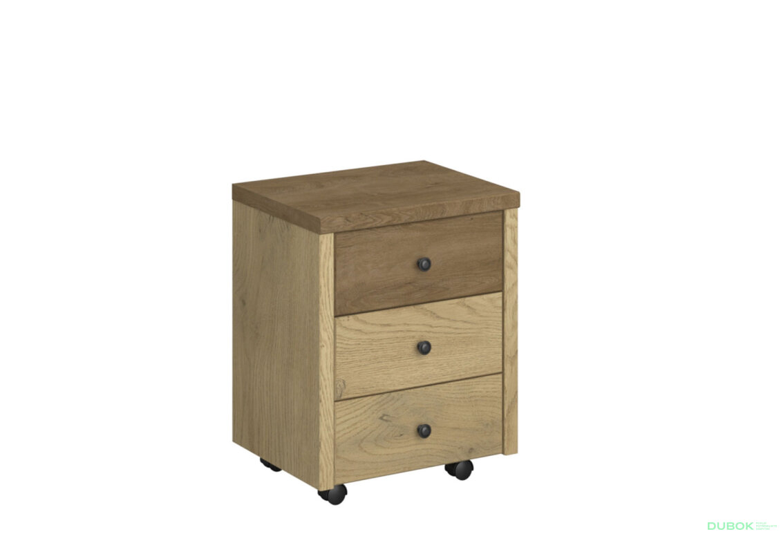 Fotografia 2 - Šuplíky do skrine 3s dub cremona / dub lefkas Denzel