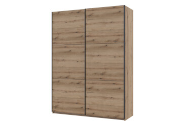 Skriňa s posuvnými dverami Dub Evok 2 DTD / 3 časti 180x60x240