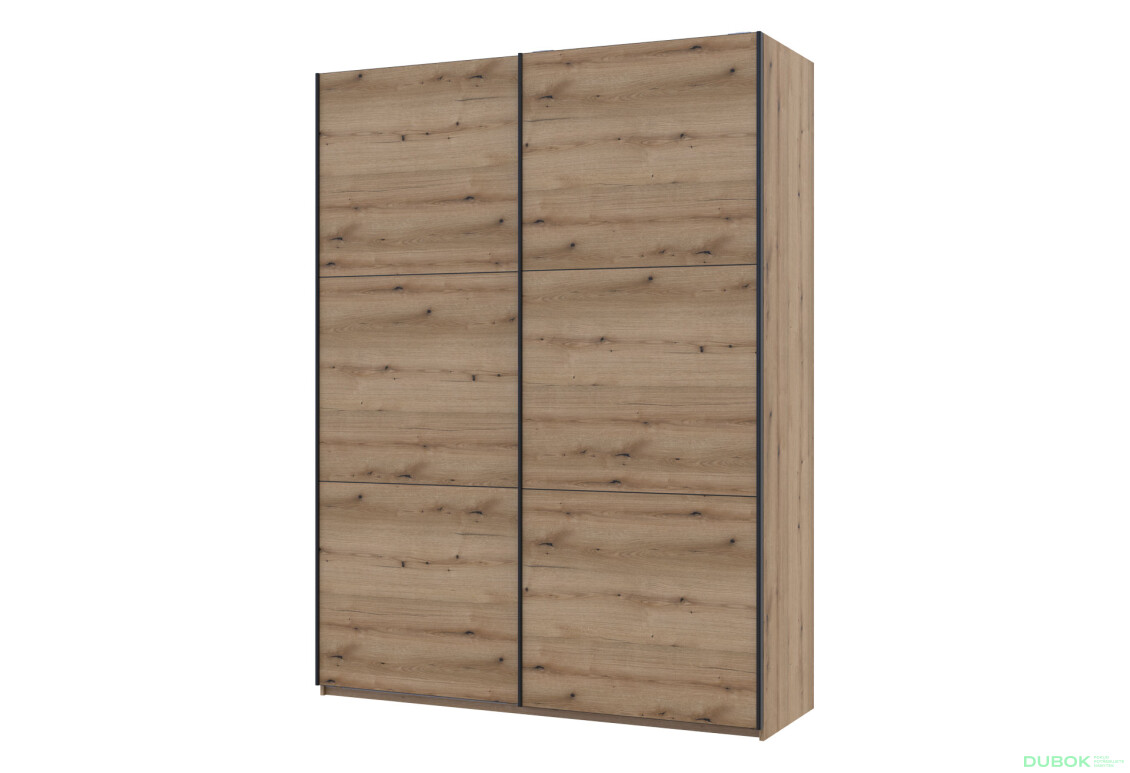 Skriňa s posuvnými dverami G-Caiser Dub Evok 2-dverová, DTD, 180 cm, dub evoke