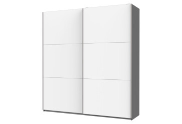 Skriňa s posuvnými dverami Doros Antracit / Biela 2 DTD 220x60x240