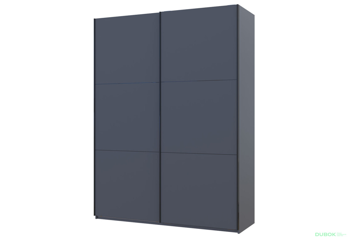 Skriňa G-Caiser Doros s 2 dverami DTD, 160 cm, grafit