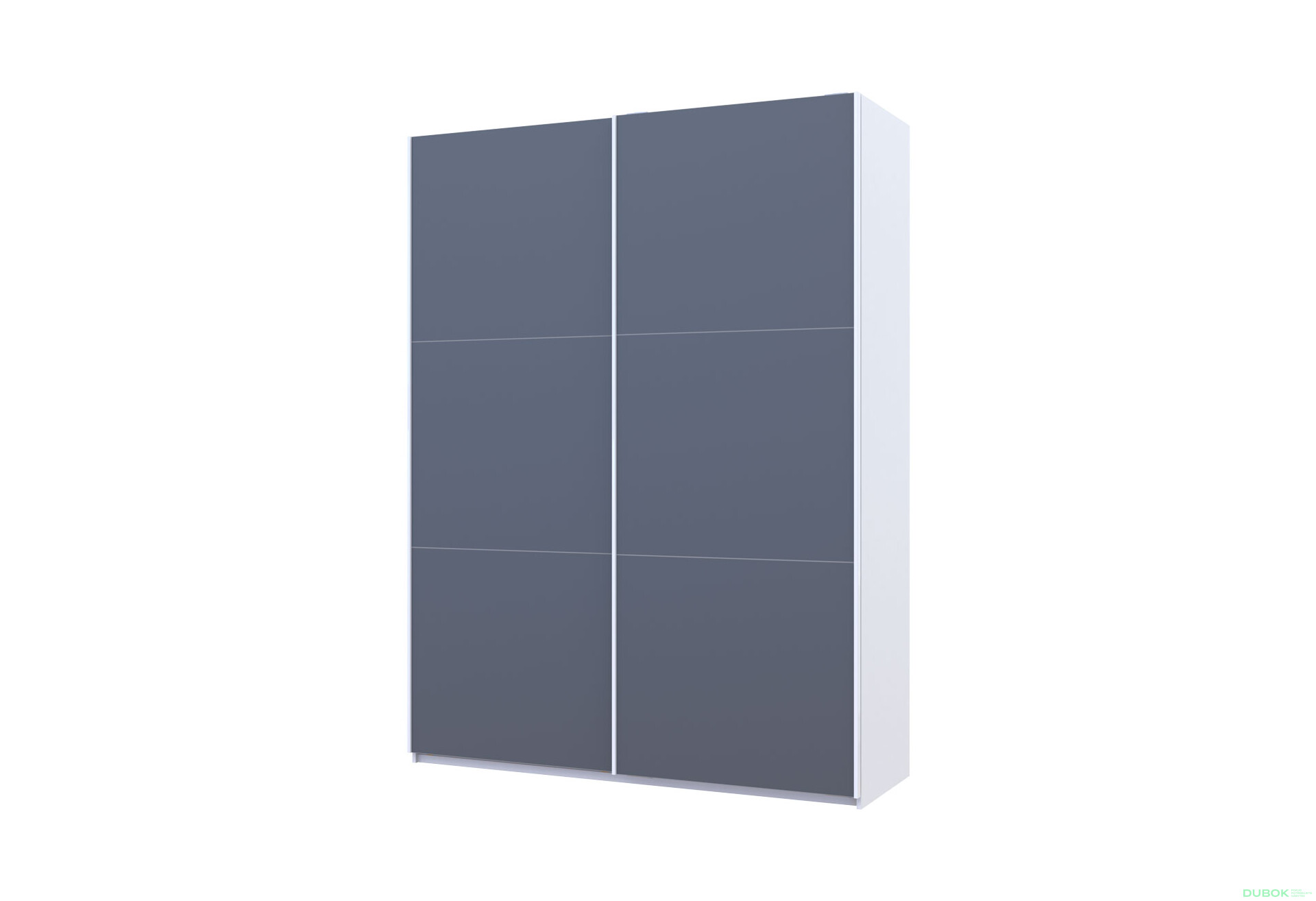 Skriňa s posuvnými dverami Biela Grafit 2 DTD / 3 časti 160x60x240 G-Caiser - Fotografia 1 Fotografia 1 - Skriňa s posuvnými dverami Biela Grafit 2 DTD / 3 časti 160x60x240 G-Caiser