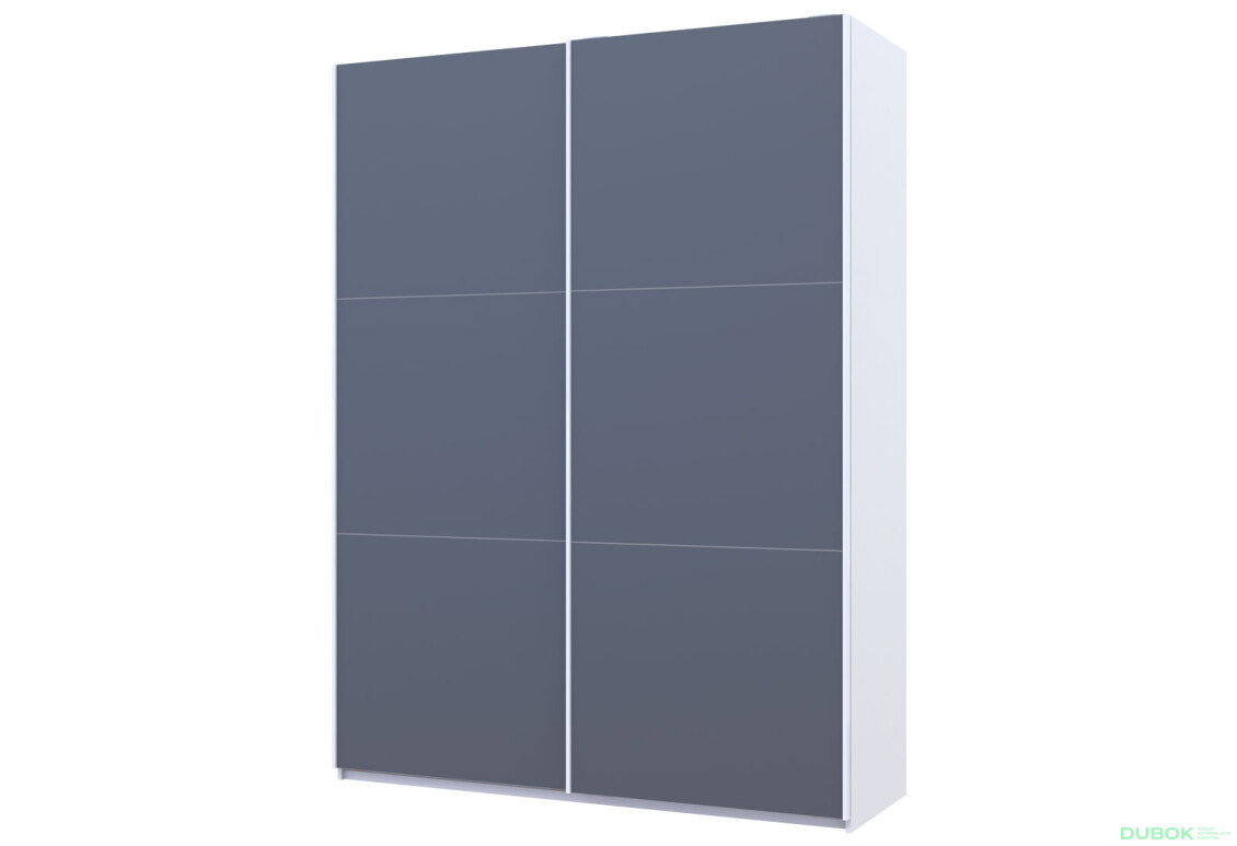Skriňa s posuvnými dverami G-Caiser Biela Grafit 2 DTD / 3 časti 160x60x240