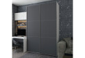 Fotografia 5 - Skriňa s posuvnými dverami G-Caiser Biela Grafit 2 DTD / 3 časti 160x60x240