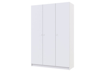 Skriňa na odevy 3 DTD 135x48x204 Biela
