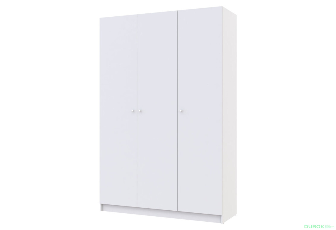 Skriňa Promo s 3 dverami 135 cm, biela