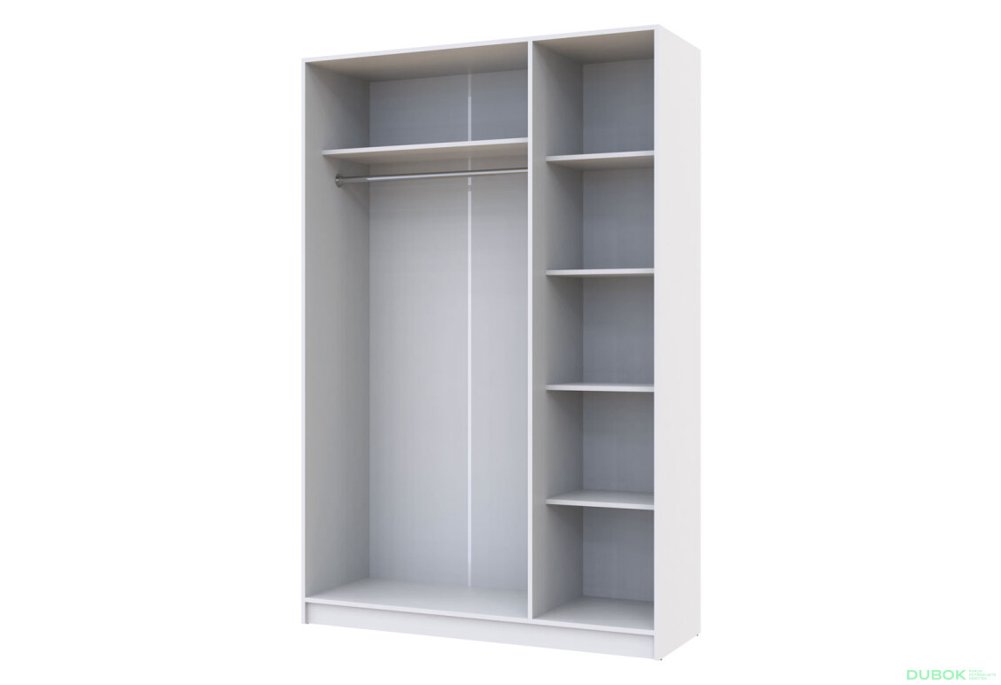 Fotografia 3 - Skriňa Promo s 3 dverami 135 cm, biela