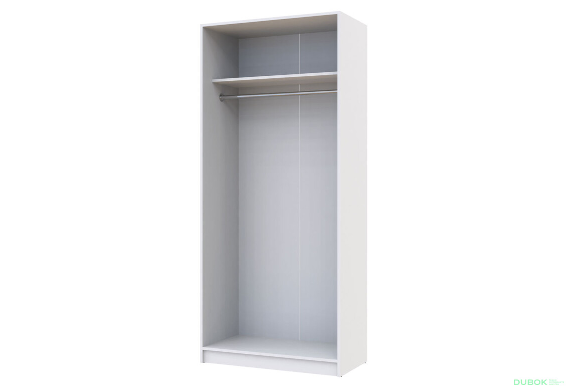 Fotografia 4 - Skriňa Promo s 2 dverami 90 cm, Biela