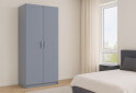 Fotografia 7 - Skriňa Promo s policami s 2 dverami 90 cm, sivá