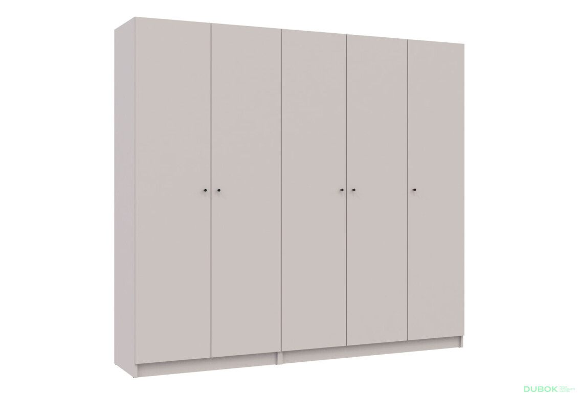 Skriňa Promo so 5 dverami 225 cm Kašmír - Fotografia 4 Fotografia 4 - Skriňa Promo so 5 dverami 225 cm Kašmír