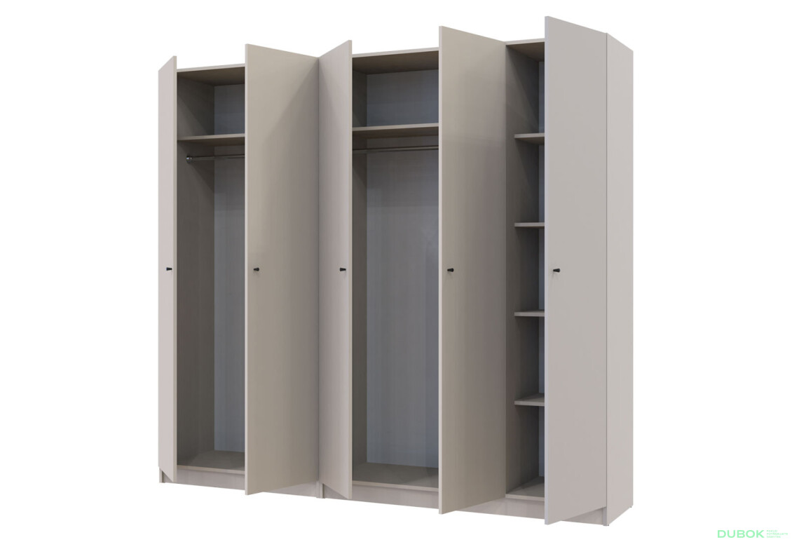 Skriňa Promo so 5 dverami 225 cm Kašmír - Fotografia 5 Fotografia 5 - Skriňa Promo so 5 dverami 225 cm Kašmír