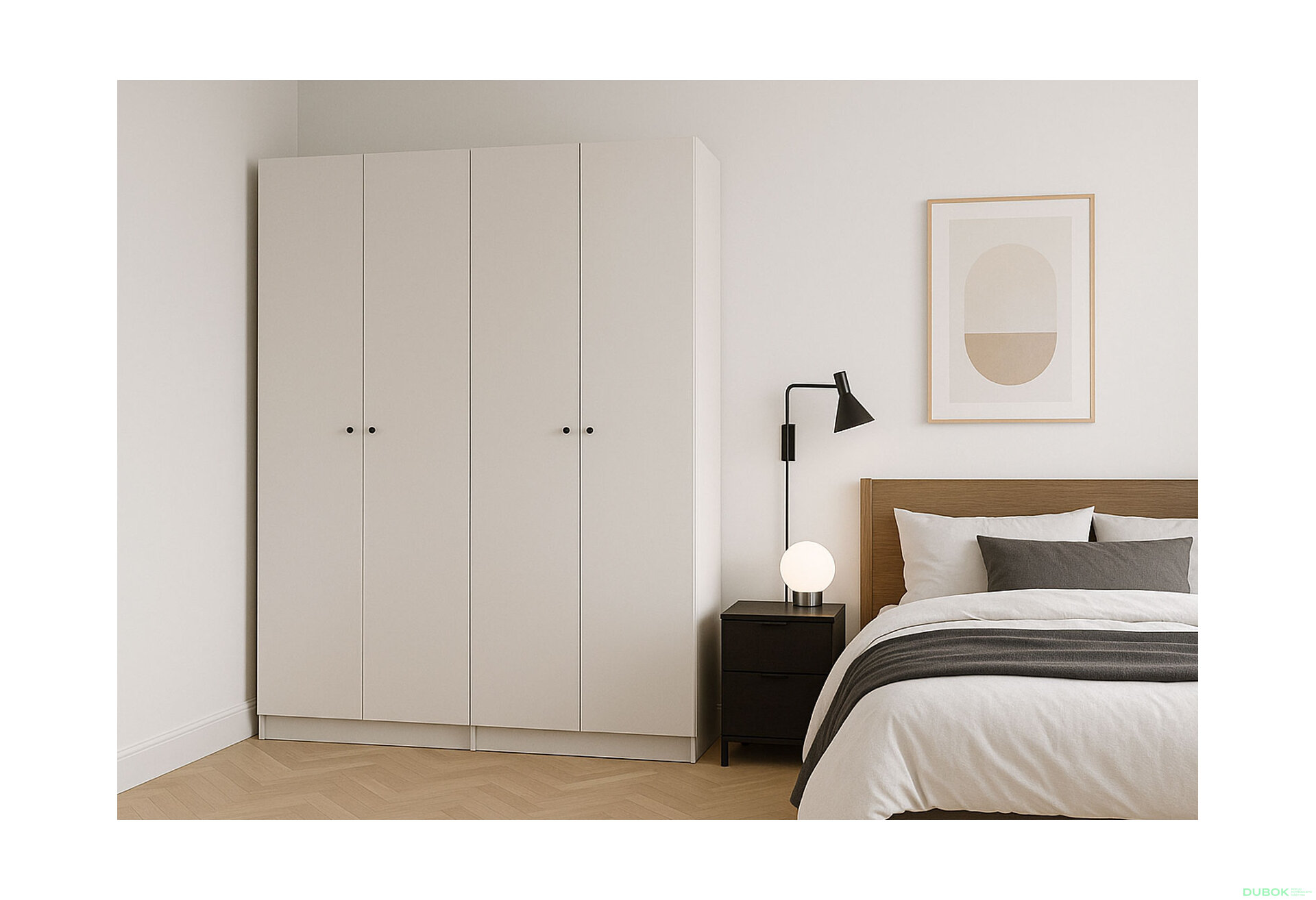 Fotografia 7 - Skriňa Promo so 4 dverami 180 cm Kašmír