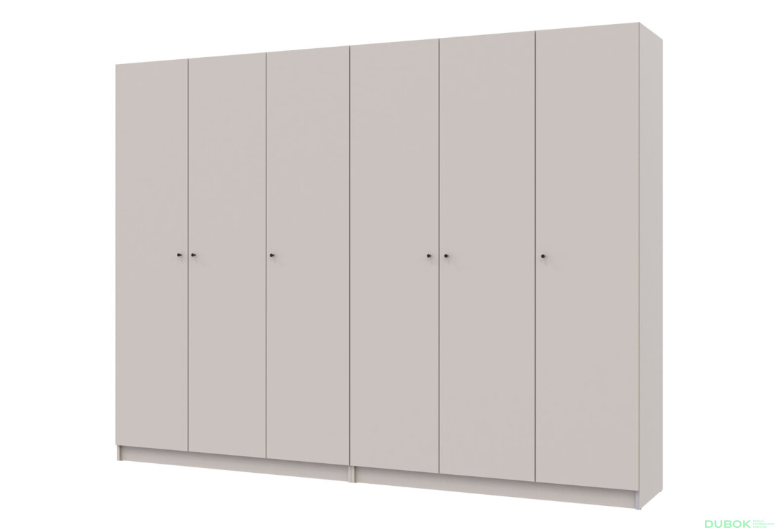 Skriňa Promo so 6 dverami 270 cm Kašmír