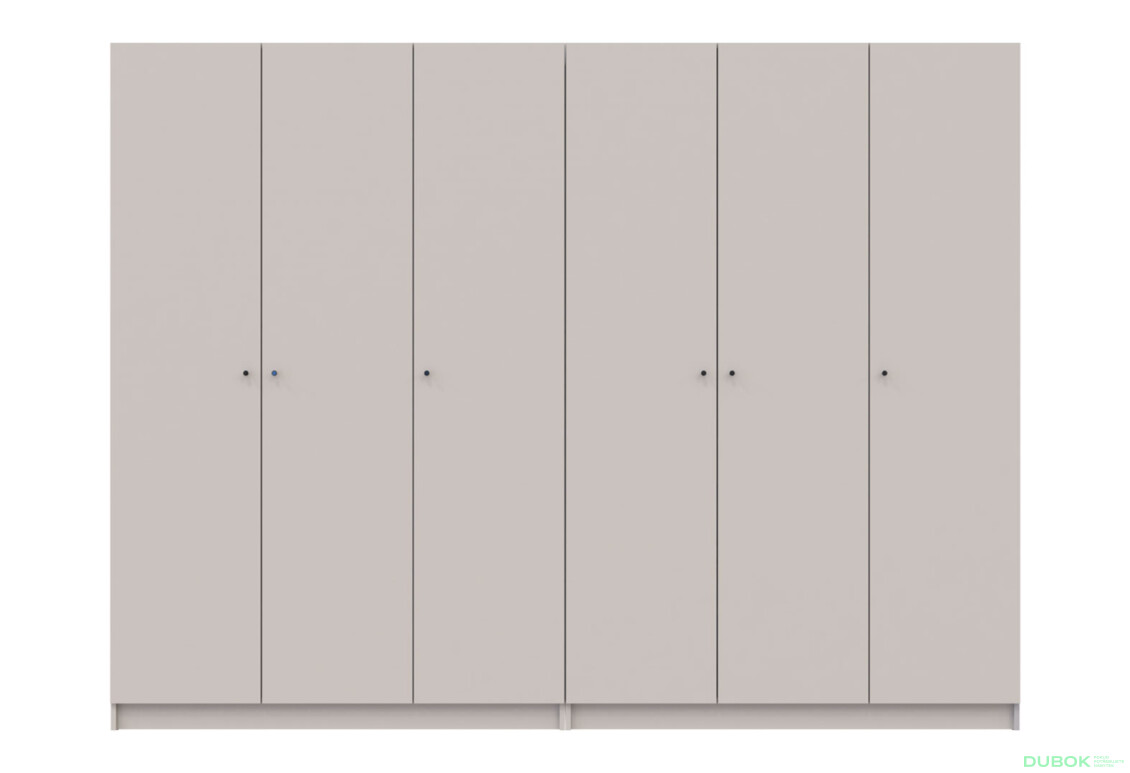 Skriňa Promo so 6 dverami 270 cm Kašmír - Fotografia 3 Fotografia 3 - Skriňa Promo so 6 dverami 270 cm Kašmír