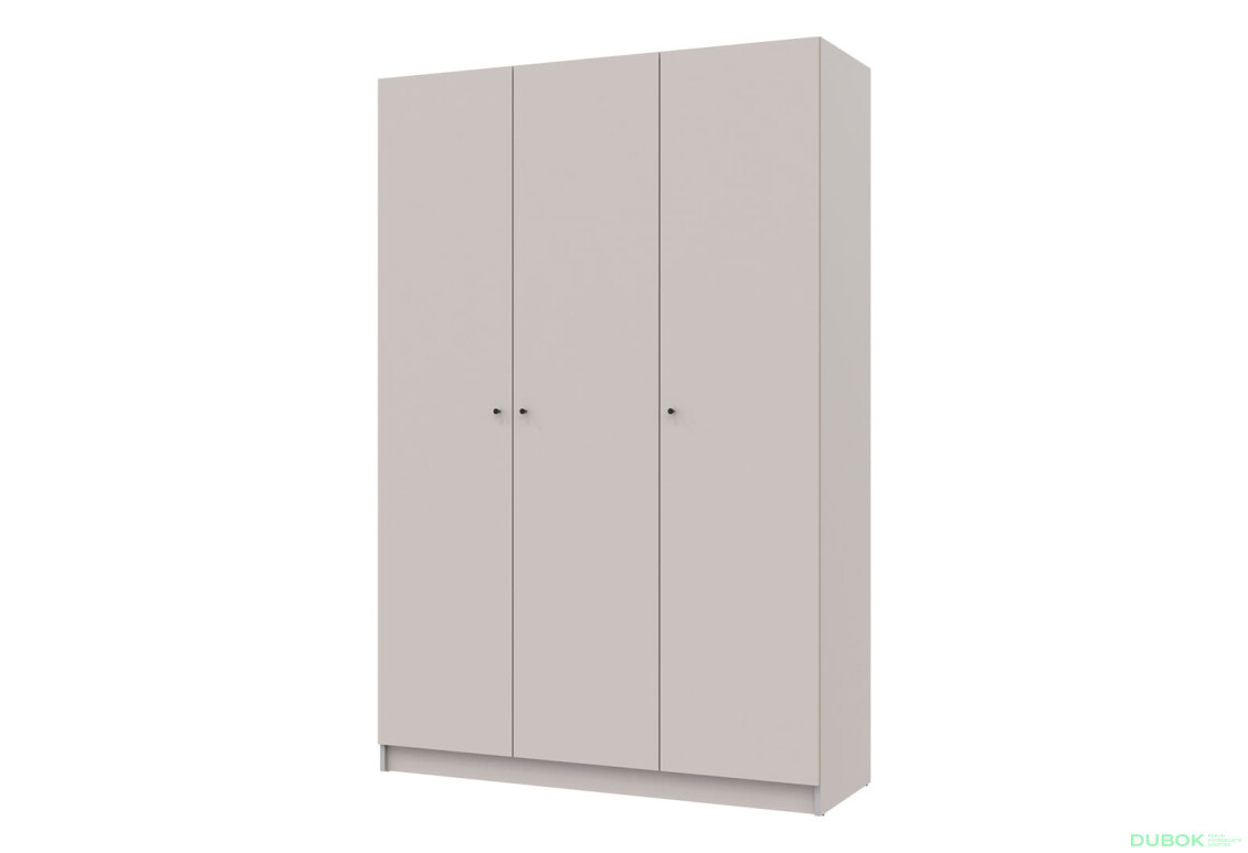 Skriňa Promo s 3 dverami 135 cm kašmír - Fotografia 1 Fotografia 1 - Skriňa Promo s 3 dverami 135 cm kašmír