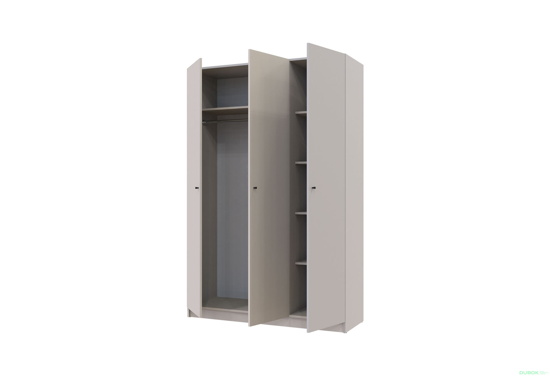 Fotografia 4 - Skriňa Promo s 3 dverami 135 cm kašmír