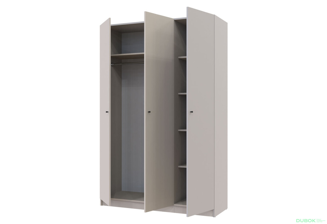 Fotografia 4 - Skriňa Promo s 3 dverami 135 cm kašmír