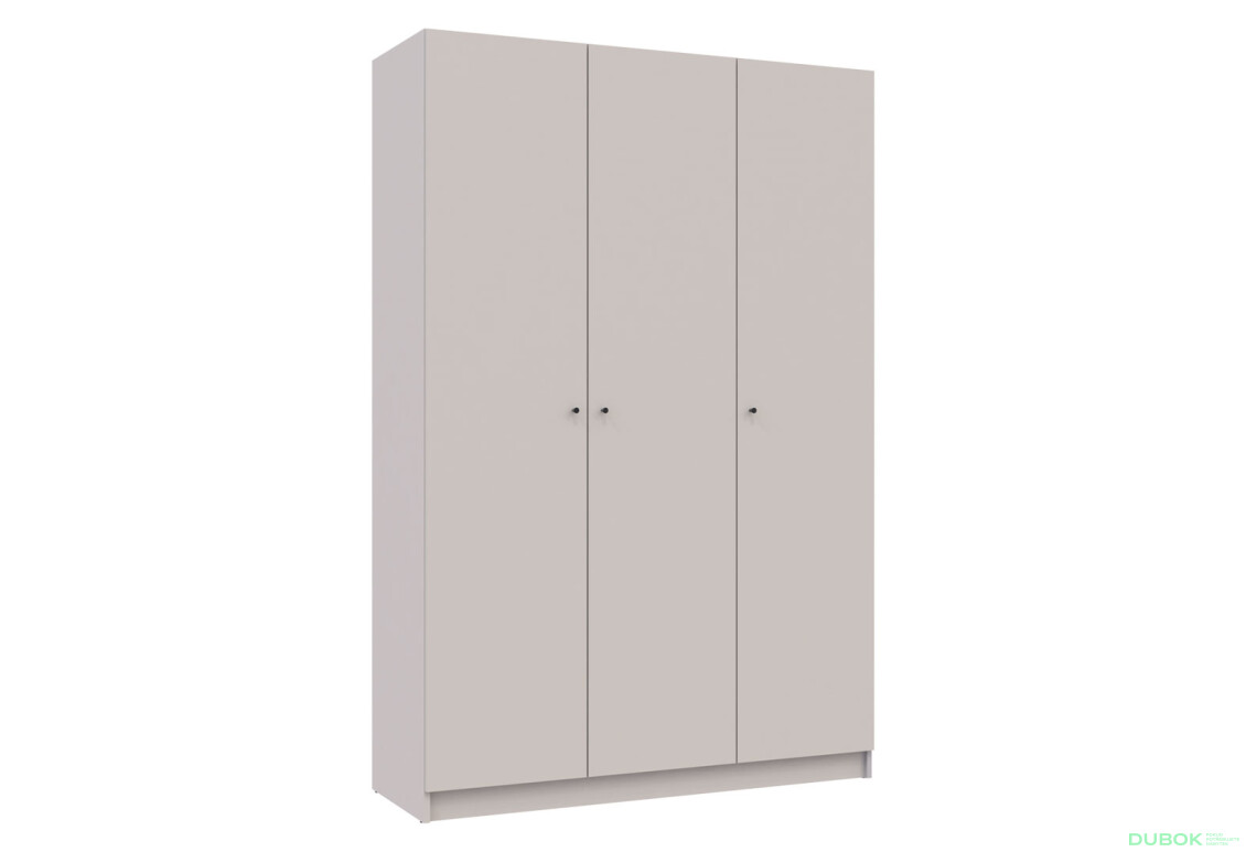 Skriňa Promo s 3 dverami 135 cm kašmír - Fotografia 5 Fotografia 5 - Skriňa Promo s 3 dverami 135 cm kašmír