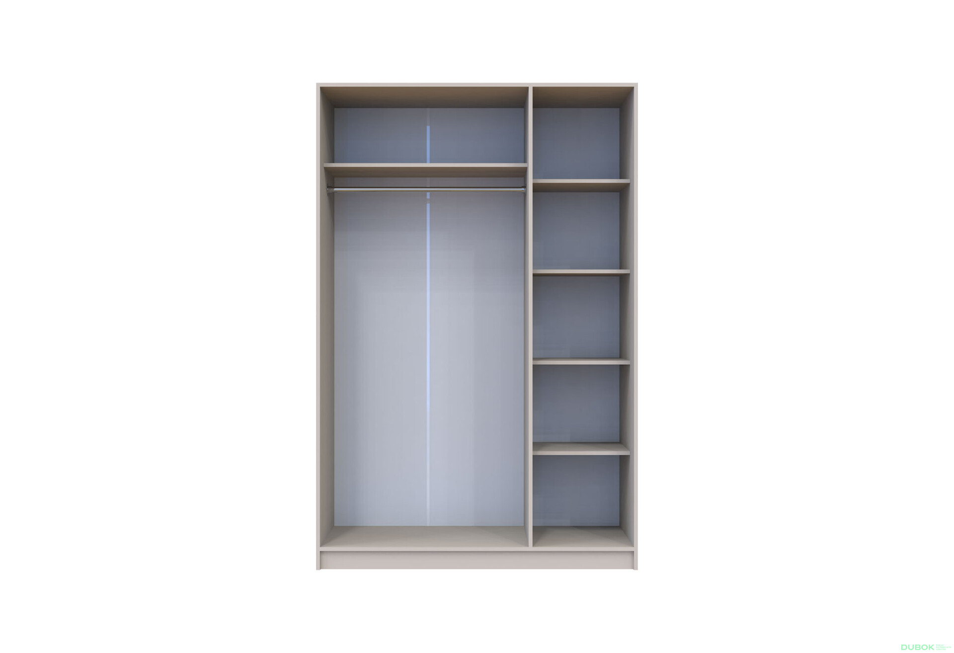 Skriňa Promo s 3 dverami 135 cm kašmír - Fotografia 6 Fotografia 6 - Skriňa Promo s 3 dverami 135 cm kašmír