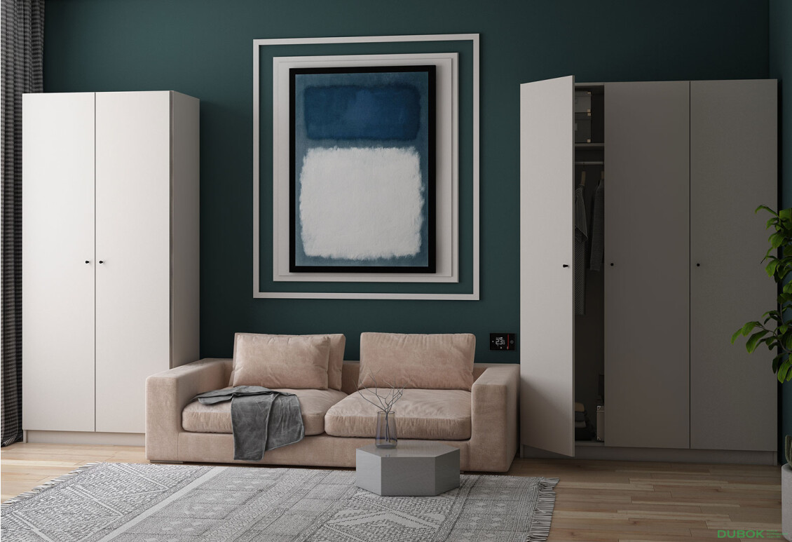 Fotografia 3 - Skriňa Promo s 2 dverami 90 cm kašmír