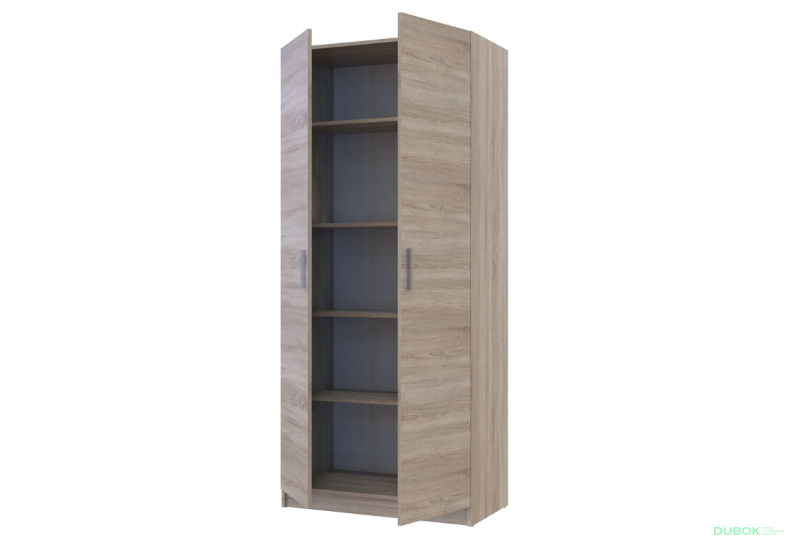 Fotografia 6 - Skriňa Promo s policami 2 DTD 90x48x204 Dub sonoma