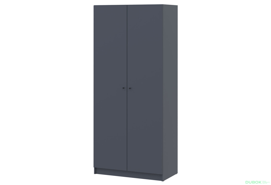 Skriňa Promo s policami 2 DTD 90x48x204 Grafit