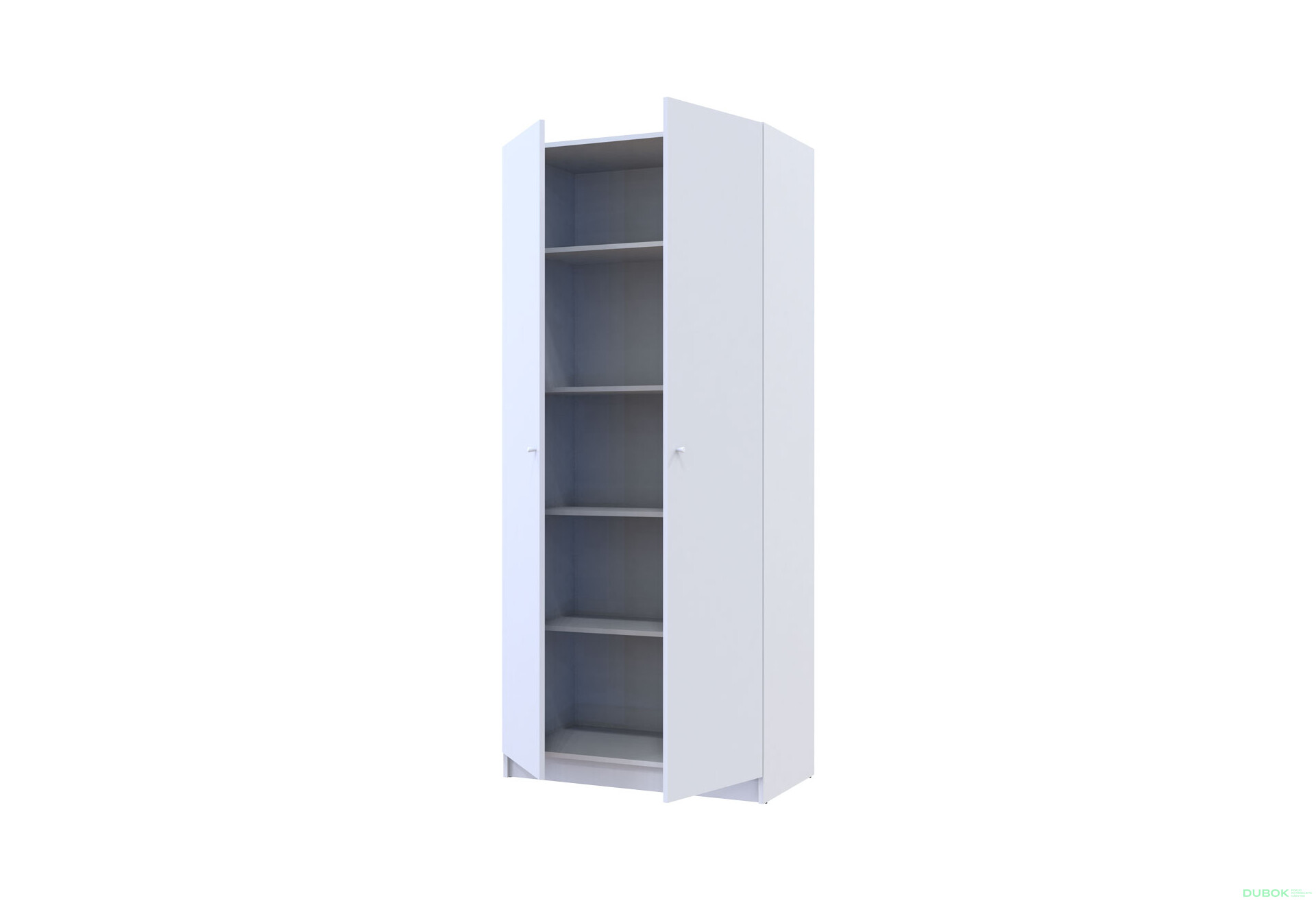 Skriňa Promo s policami 2 DTD 90x48x204 Biela - Fotografia 5 Fotografia 5 - Skriňa Promo s policami 2 DTD 90x48x204 Biela