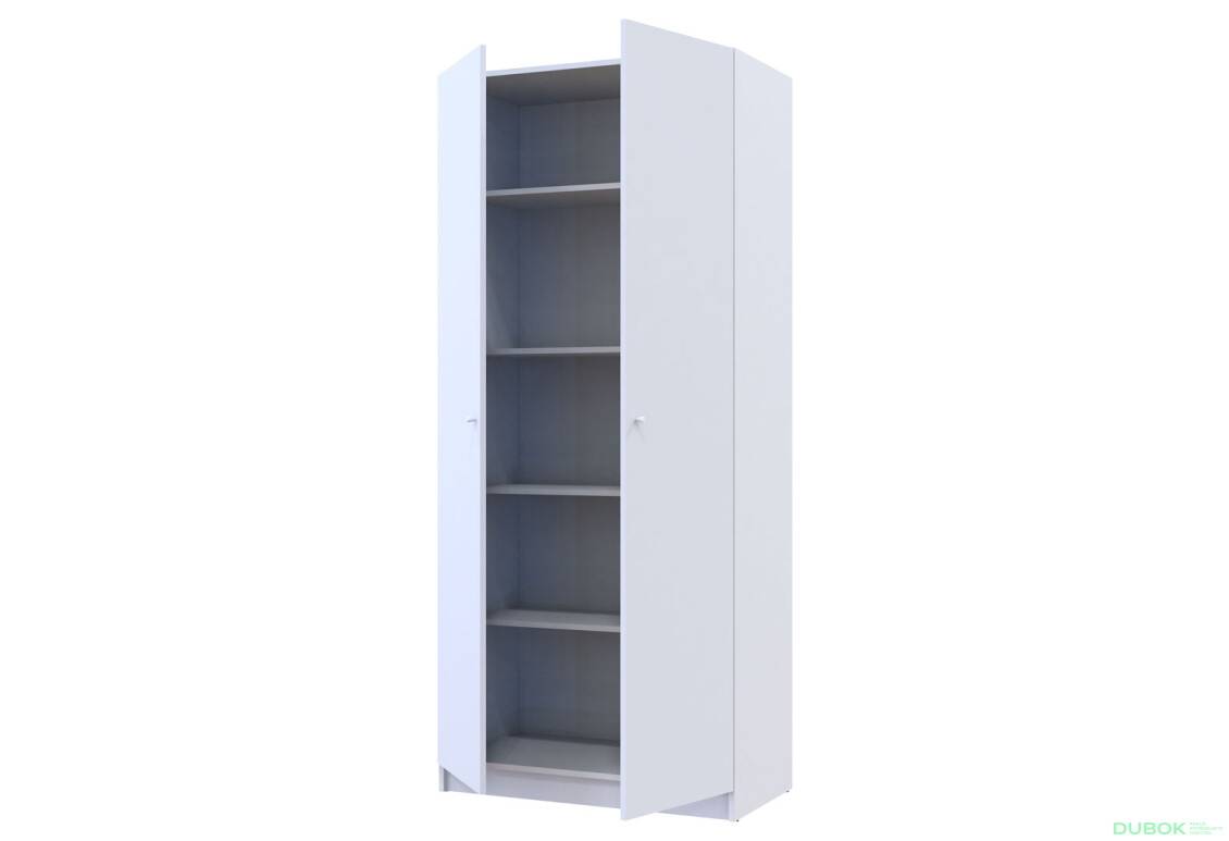 Skriňa Promo s policami 2 DTD 90x48x204 Biela - Fotografia 5 Fotografia 5 - Skriňa Promo s policami 2 DTD 90x48x204 Biela