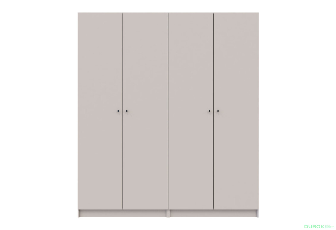 Skriňa Doros Promo 2+2 DTD, 4-dverová, 180 cm, Kašmír - Fotografia 11 Fotografia 11 - Skriňa Doros Promo 2+2 DTD, 4-dverová, 180 cm, Kašmír