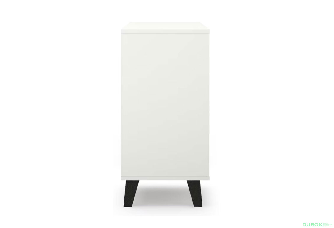 Fotografia 6 - Komoda Borg 1d3s biela / kašmír