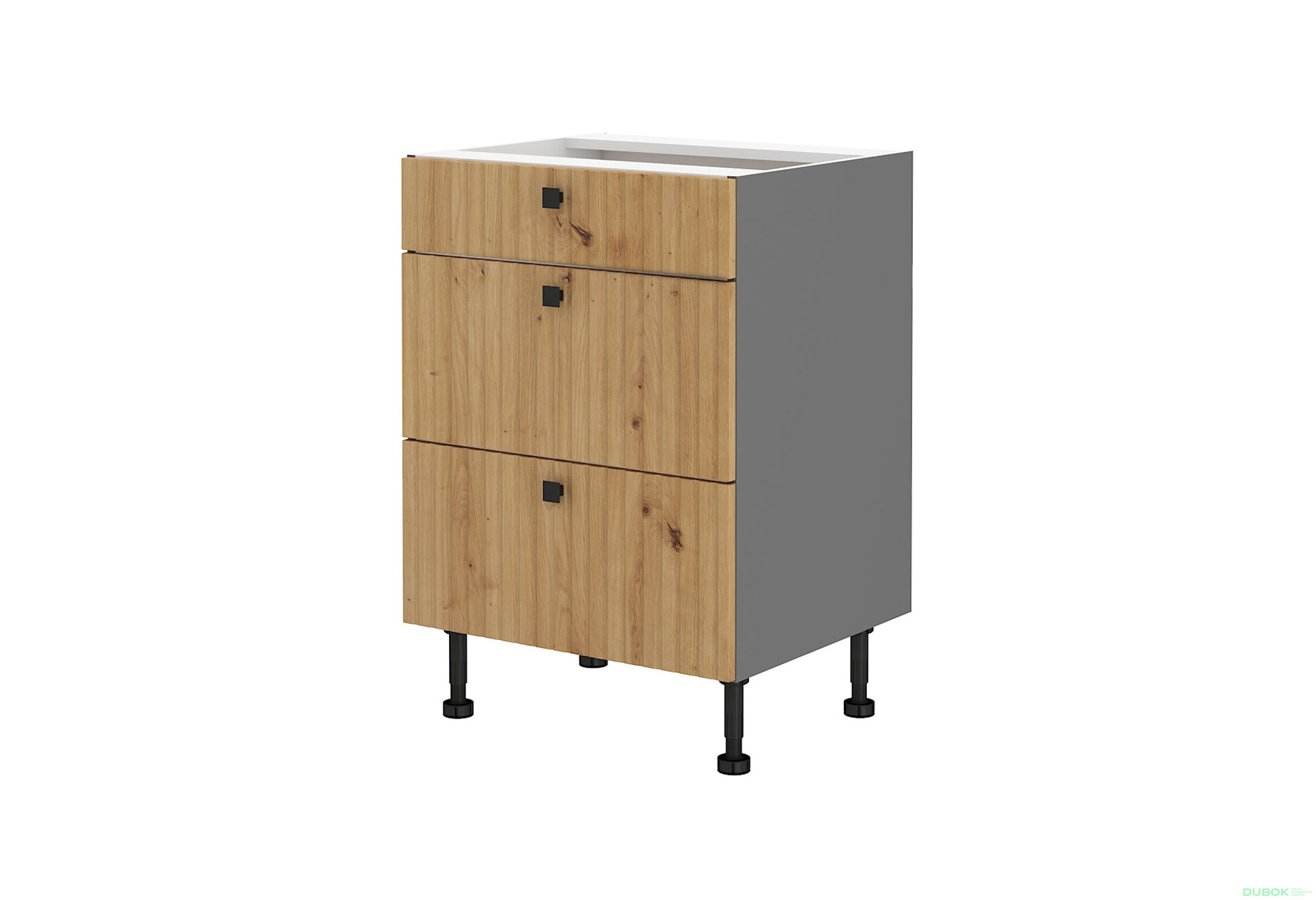 Fotografia 1 - 60 D 3S BB premium box Ava antracit / dub artisan