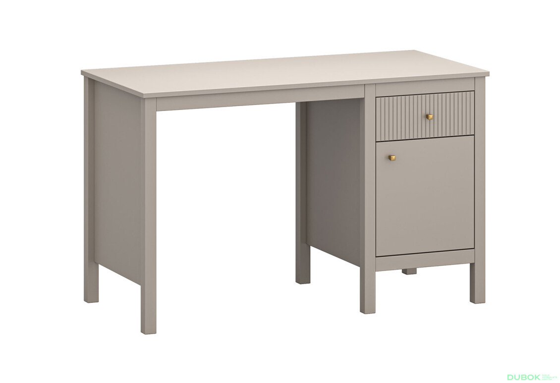 Písací stôl 1d1s/120 (T) taupe Kleo