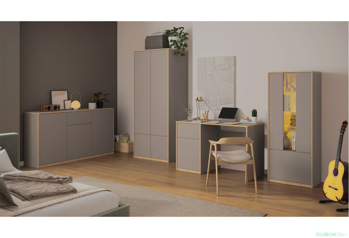 Fotografia 4 - Komoda 3d1s sivý kubanit Complex