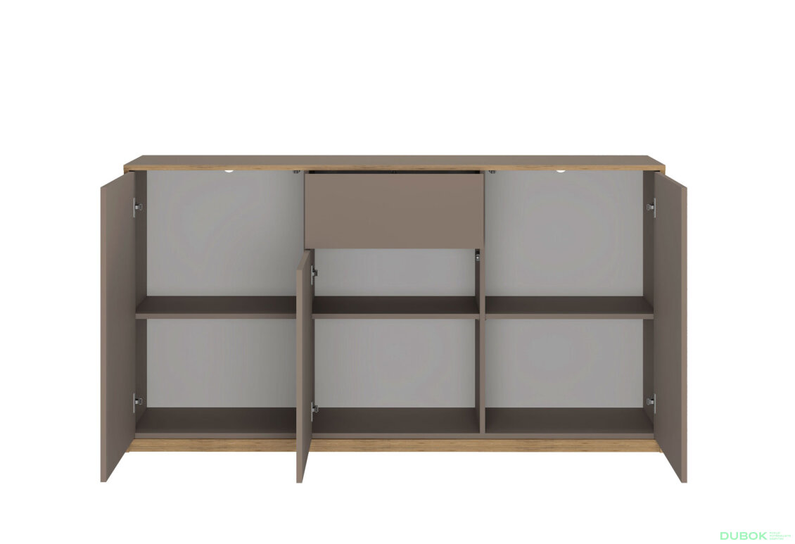 Fotografia 3 - Komoda 3d1s sivý kubanit Complex