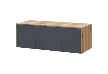 Nadstavec Rondi 3 drevotrieska 121x52x41 dub artisan / grafit